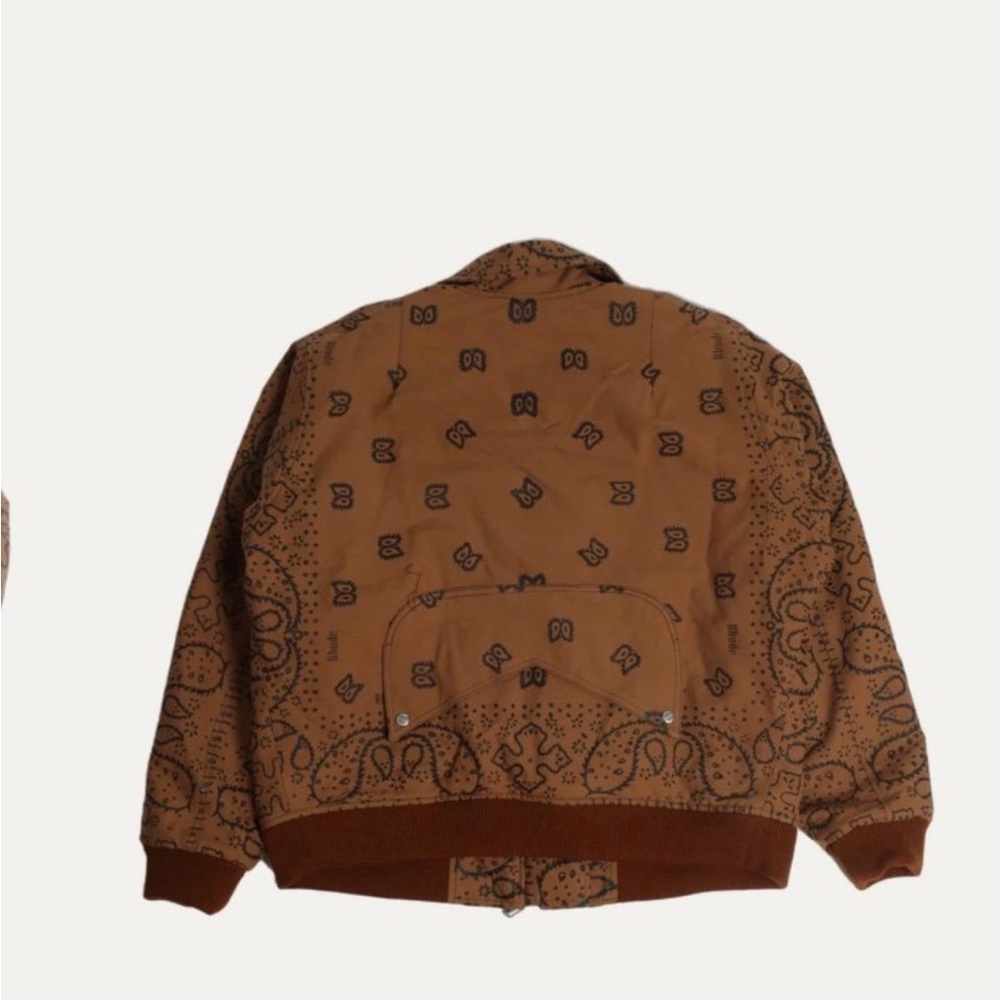 Rhude Tan Patterned Bomber Jacket - image 2